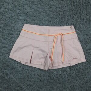 Killah Shorts Womens 26 Pink Belted Pleated Low Rise 100% Cotton Summer 29x3*